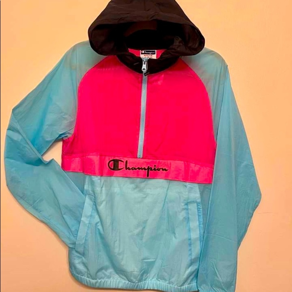 Men’s Champion Packable Manorak Colorblock